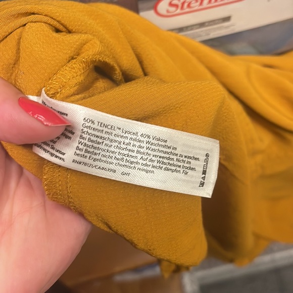 Eileen Fisher NWT Golden Rod Dress - Picture 2 of 10